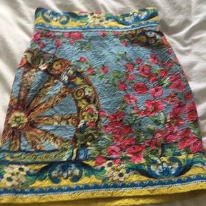 Dolce & Gabbana floral Brocade Nini skirt
